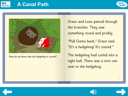 A Canal Path Walk Interactive Storybook - Early Reader Level - PSHE KS1