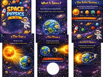Space Physics for Kids | Solar System Worksheets | KS2 Science | STEM Activities | Age 7–11 |
