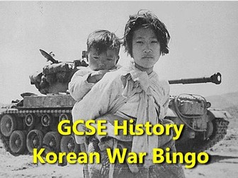 Korean War Bingo - GCSE History