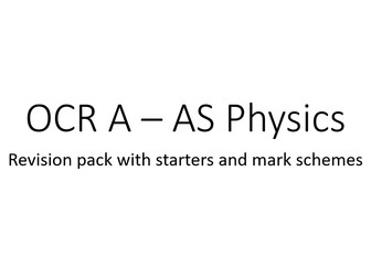 OCR A - AS Physics revision workbook (With mark scheme)