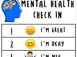 Mental Health Check In | Teaching Resources