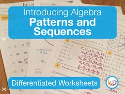 Algebra Patterns and Sequences | Worksheets | Teaching Resources