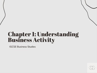 IGCSE Business Studies (0450) Chapter 1 Teaching Slides