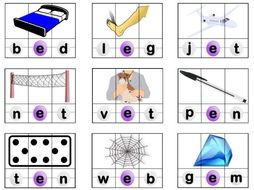 CVC Puzzles- Short A, E, I, O, U