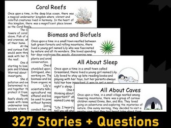 Science Stories Reading Comprehension Mega Bundle
