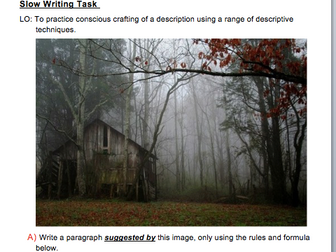 Descriptive Writing activities