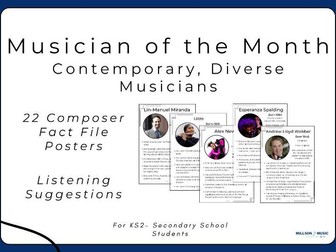 Musician of the Month - Diverse Musicians