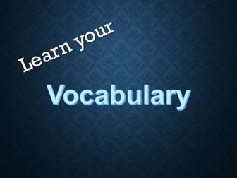 Learn Your Vocabulary AS