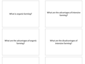 Food and Nutrition Revision Flash Cards