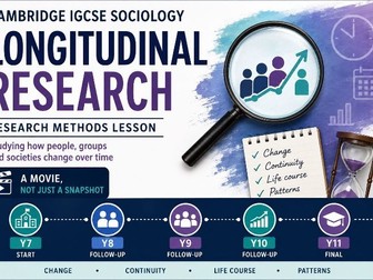 Cambridge IGCSE Sociology: Longitudinal Research – Research Methods Lesson
