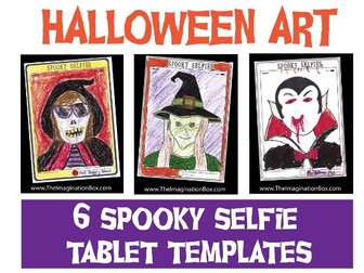 Create Halloween Tablet Style 'Spooky Selfies' art activity pack