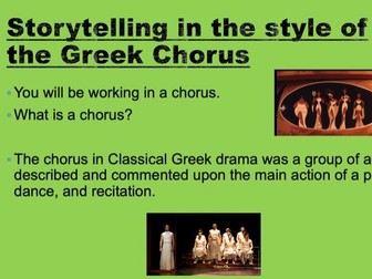 Greek Theatre/Storytelling KS3 Drama