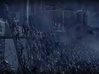 Lord of the Rings Two Towers - Battle of Helm's Deep descriptive writing