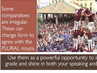 AQA GCSE Spanish (2024 exam) Comparatives: Chelsea vs Barça