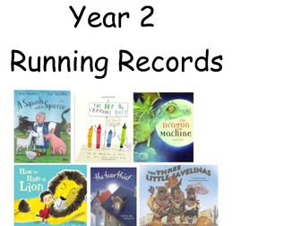Running Records for Year 2 Age Appropriate Texts