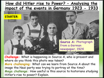 Hitler + Nazi Rise