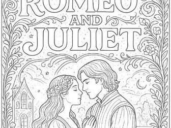 Shakespeare's Romeo and Juliet Mindful Colouring Sheet
