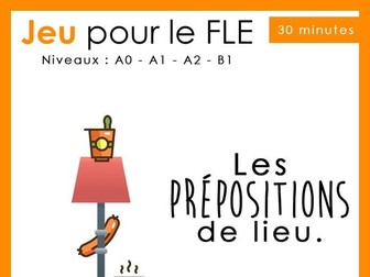 Game for prepositions of places (french)