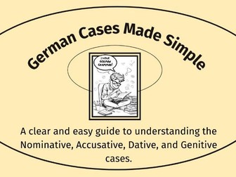 German Grammar, German Cases Lesson
