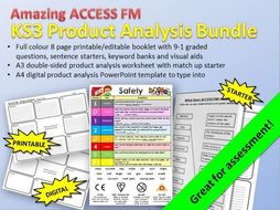 ACCESS FM Product Analysis Bundle | Teaching Resources