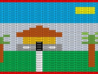 :::::Hexadecimal Colouring Exercise::::: Make Computer Science GCSE more fun!! :::::