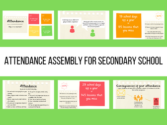 Attendance Assembly for Secondary School