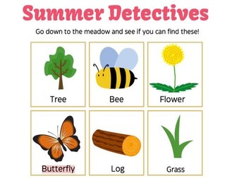 Summer Detectives - Outdoor Learning
