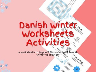 Danish Winter Worksheets Activity