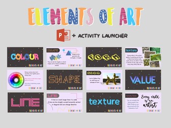 Elements of Art PowerPoint and activity starter