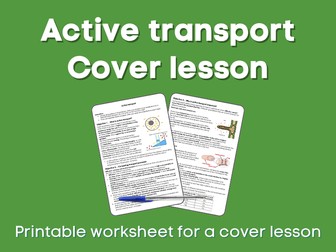 Active transport Cover lesson