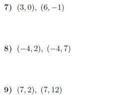 Distance between two points worksheet (with solutions)