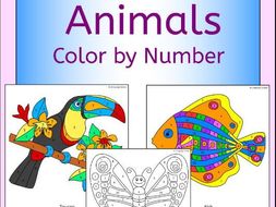 Animals Color by Number