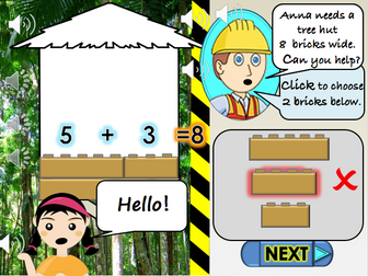 Number Bonds Game 2 (bonds for 7 and 8)