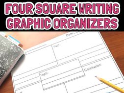 Four Square Graphic Organizers **Editable** | Teaching Resources