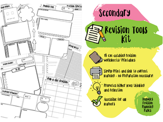 18 Secondary Revision Template Worksheets