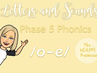Phase 5a Phonics /o-e/ resource pack (Letters & Sounds)