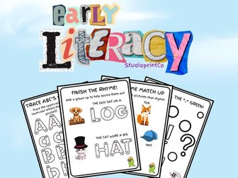 Early Literacy Activity  Book - Super Hero Edition (3-5 year olds)