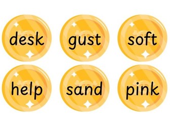 Gold Coin Phonics Words (Real / Alien)