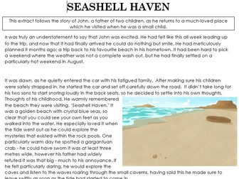 Seashell Haven Reading Comprehension