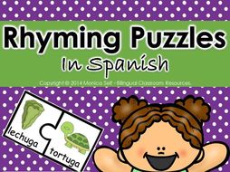 Rhyming Puzzles In Spanish