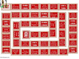 Past Perfect Continuous Animated Board Game