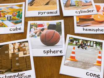 3D Shape Posters with Real Life Photos