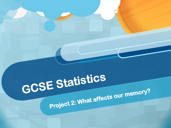 GCSE Statistics Representing Continuous Data - Memory Project
