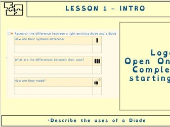 GCSE Electronics – Applications of Diodes: Lesson 1