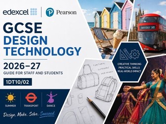 NEW Edexcel GCSE DT NEA 26/27- Full coursework help sheets for Teachers and Students