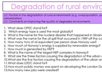 Cambridge Geography A level Environmental Management