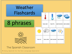 KS2/KS3 Spanish The Weather Flashcards
