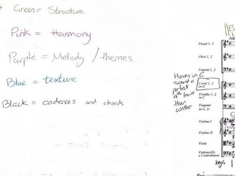 Haydn Symphony 100 "Military" Annotated Score movement 1
