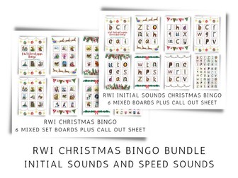 RWI Christmas Bingo Bundle - Initial Sounds and Speed Sounds