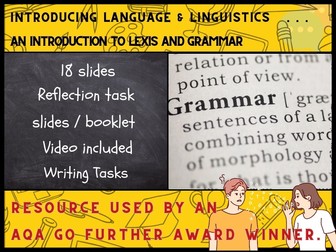 Exploring Linguistics and Language Levels – Grammar  lesson - 2025 (18 slides)